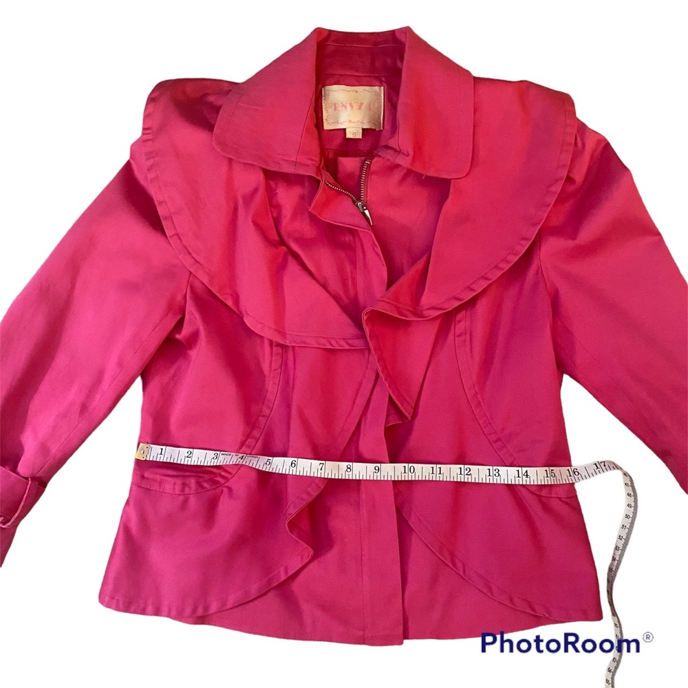 Pink Jacket Size Small Cropped Zip - Picture 5 of 13